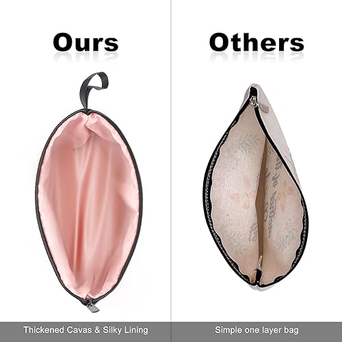 Vista 5 de Vavabox A-Z - Bolsa de maquillaje personalizada, regalos de cumpleaños para mujeres y madres, regalos para mejores amigas, bolsa de cosméticos