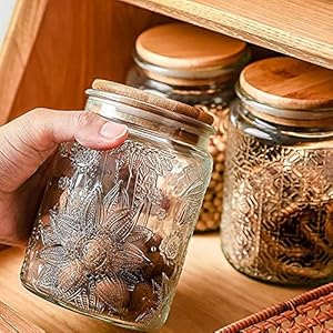 Ansquvintageglassjarwithlid237ozairtightglassstoragejarglassfoodstoragecontainersforkitchencounterpantrydecorativejarforcoffeeteasugareastercandyjarscutejar Urban Country Home Decor Ansqu vintage glass jar with lid 237oz airtight glass storage jar glass food storage containers for kitchen counter pantry decorative jar for coffee tea sugar easter candy jars cute jar urban country home decor