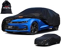 Kayme 7-Layer Waterproof Car Cover Custom Fit Chevy Camaro 2010-2025 - All-Weather Sun Rain Snow UV Protection Black