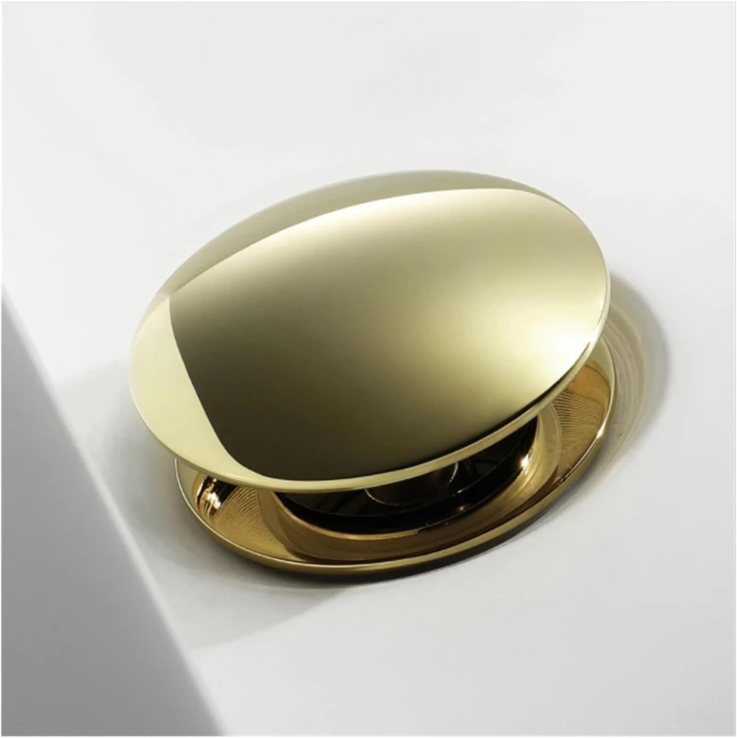 sostituzione del tappo del lavello pop up, Golden Bounce Lavandino in rame Lavandino in vetro Scarico a pressione Accessori for il bagno Scarico for lavabo Lavandino Scarico a scomparsa(Antique Brass