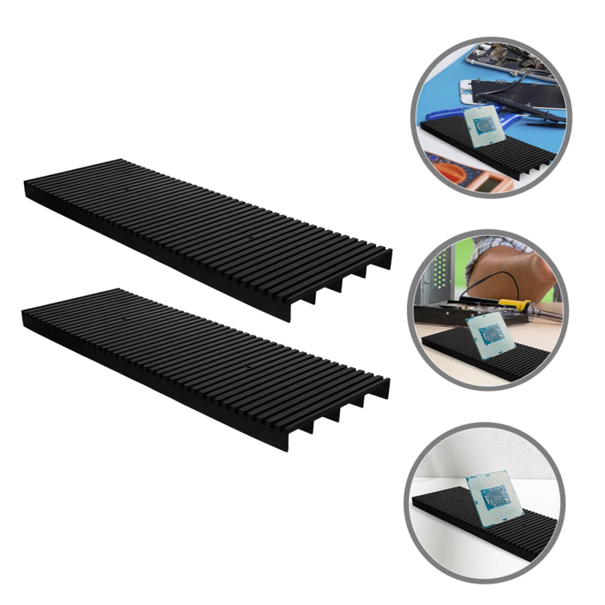 COSMEVIVI Functional Circuit Board Storage Antistatic Bar Rack PCB Feet Rack PCB Tray