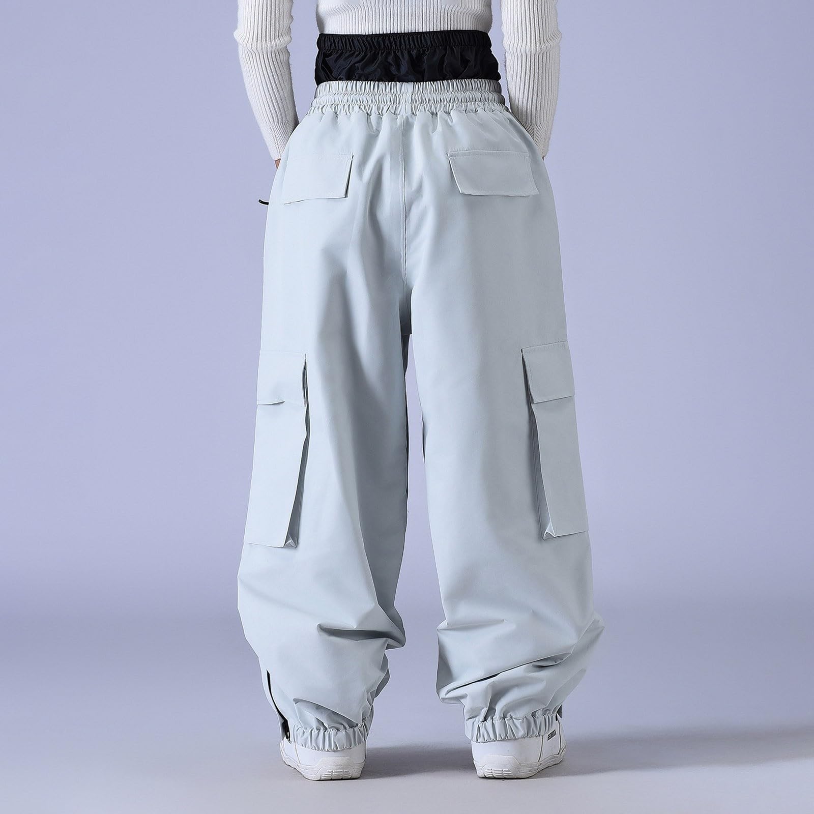 Uomo Pantaloni Sci Impermeabile Escursionismo Softshell Camouflage, grigio, M | Pantaloni Termici Impermeabile Antivento Inverno Montagna Neve per Inverno con Multi Tasche