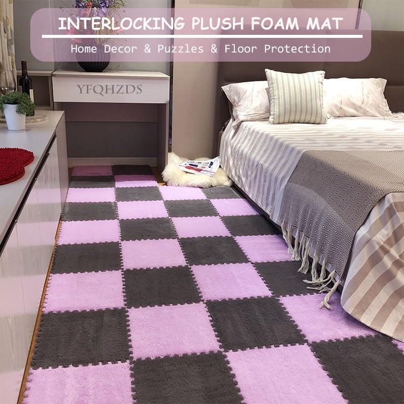 Nodei 32枚 12インチ ふわふわ プラッシュ スクエア EVA フォーム