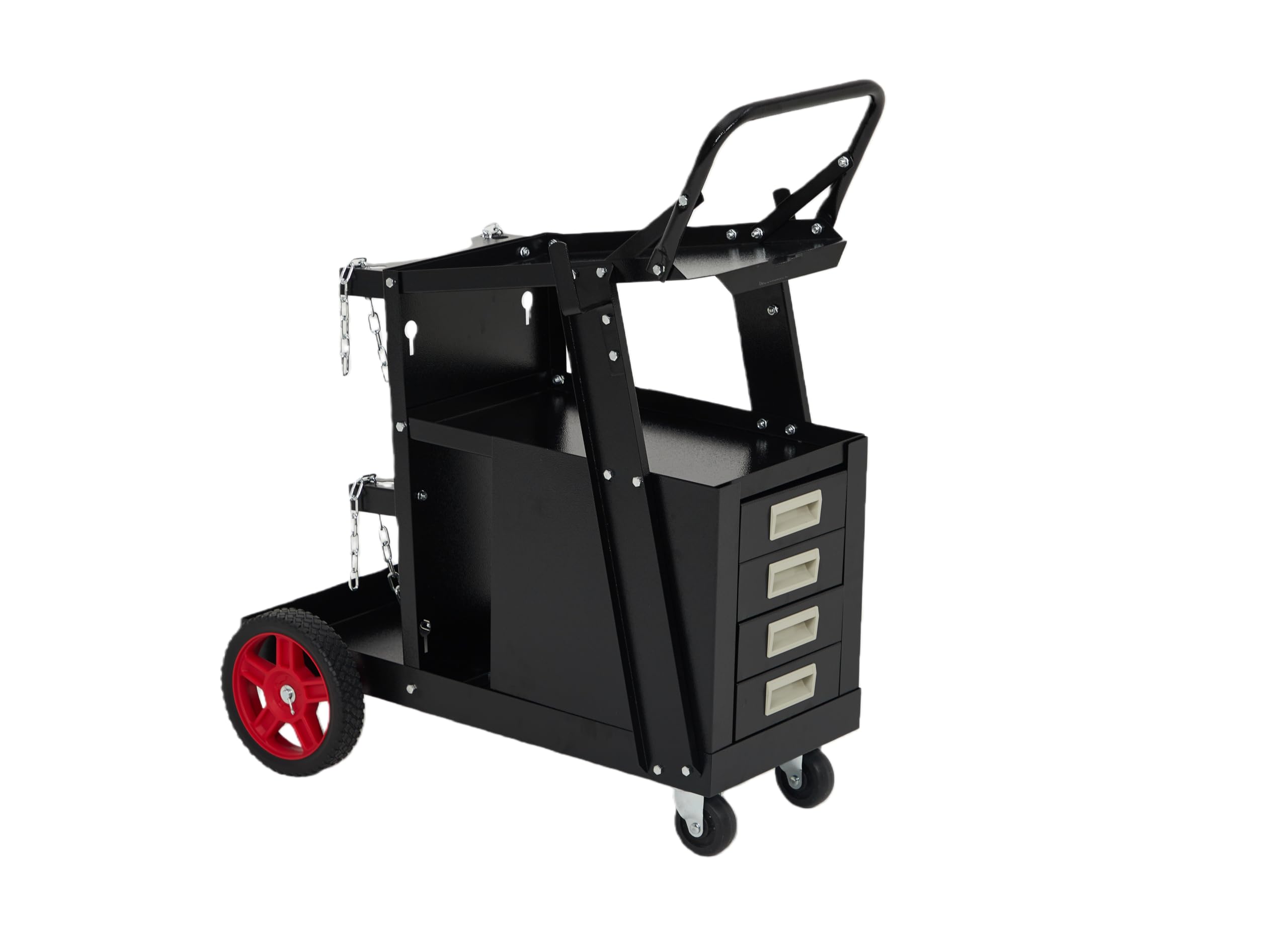 Photo 1 of *** CHECK COMMENTS***  Welder Cart with Drawers, Heavy Duty Welding Cart with Safety Chains and Cylinder Slots for Mig/Tig Welder and Plasma Cutter,220 LB Weight CapacityTsBAXT053451
LPNPMGW1059693
