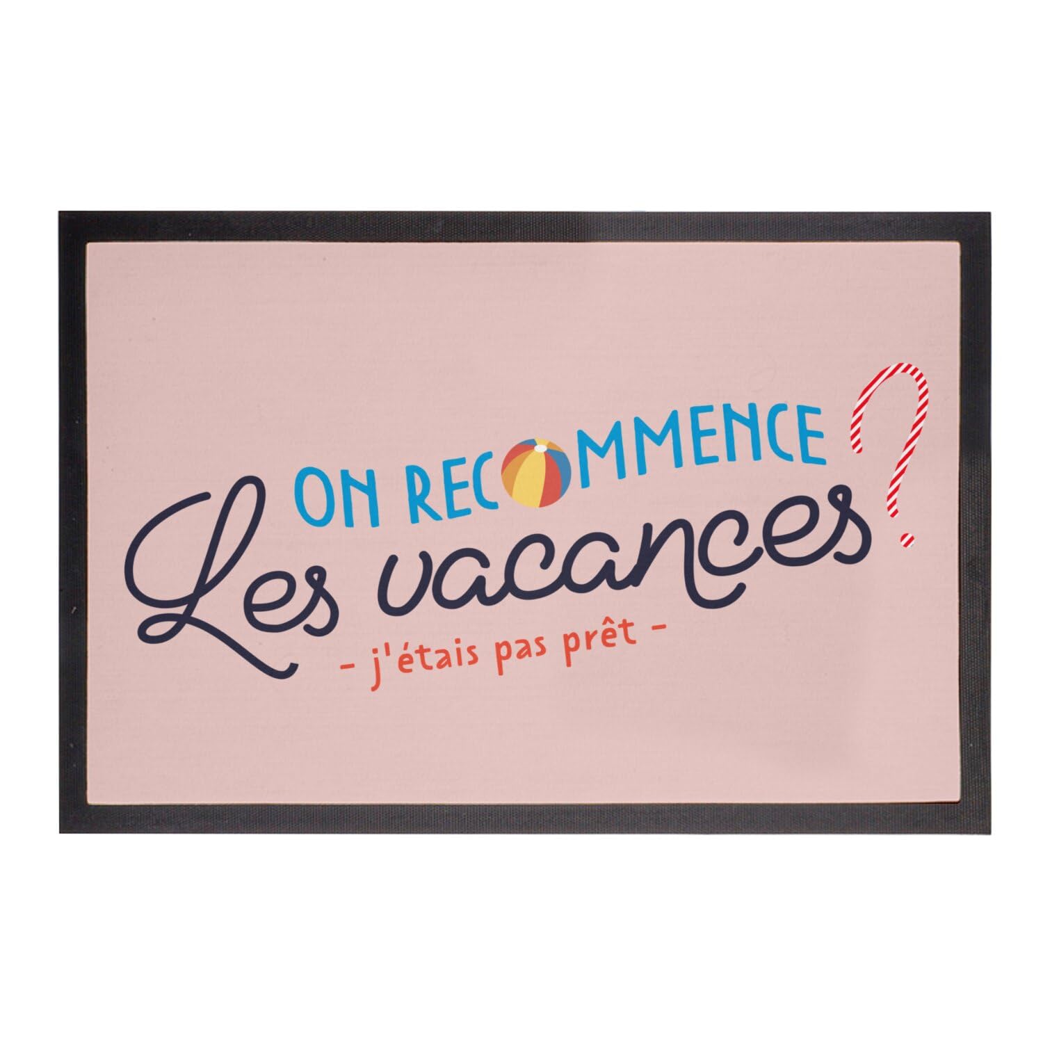 Paillasson Rose et Humour Soleil Été pour prolonger la nostalgie des vacances