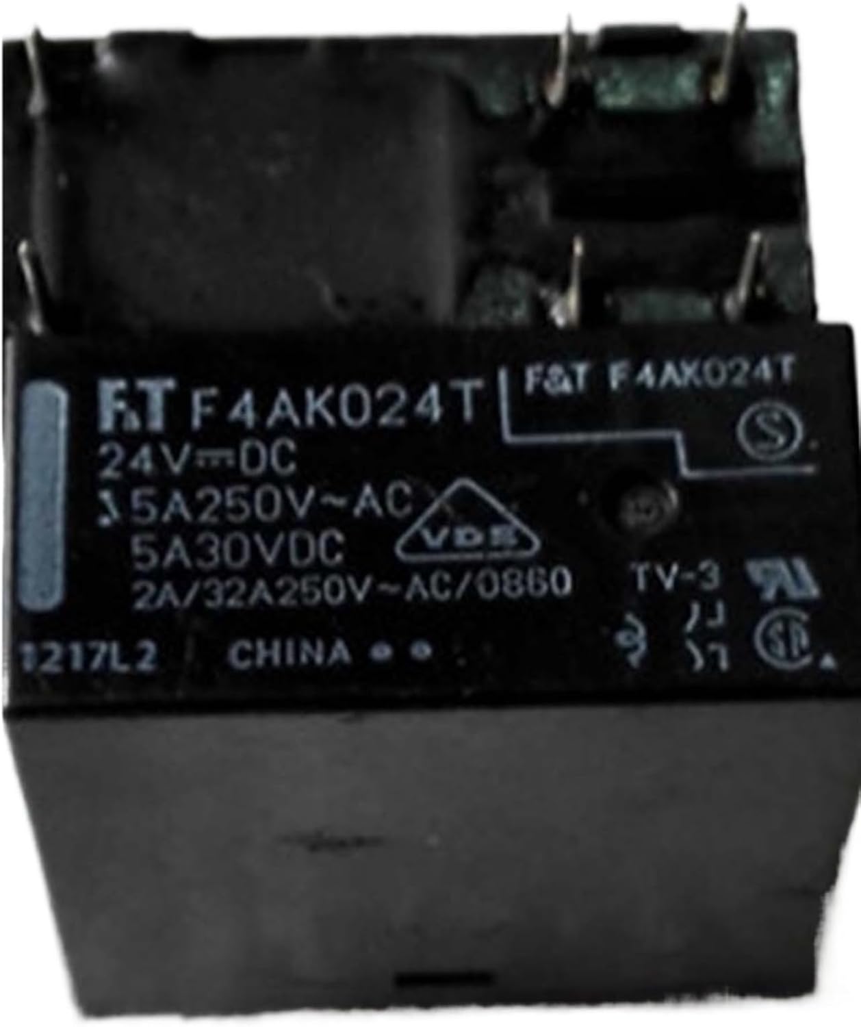 10 PCS 24V Relay F4AK024T 24VDC 5A 6Pins