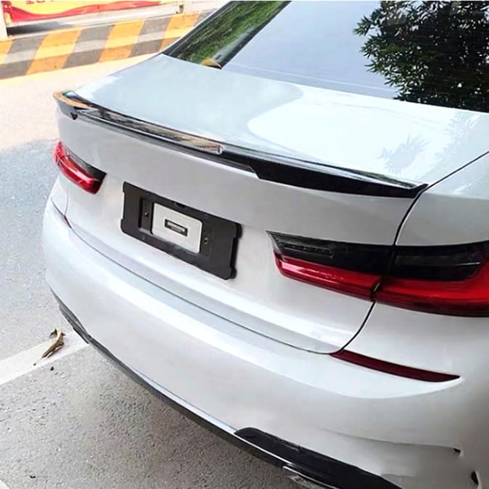 Kompatibel für BMW 3 Series G20 320/325Li PSM 2020–2023, Auto-Heckspoiler, Festem Windabweiser, Hinteren Kofferraum-Dach-Sport-Splitter,Black
