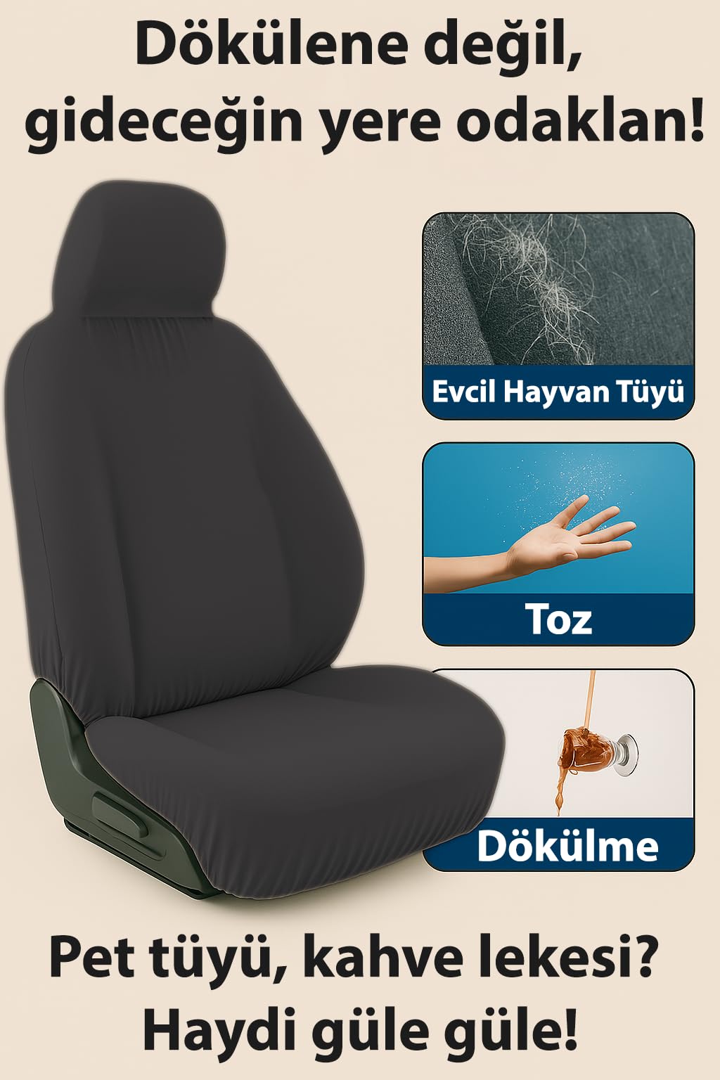 Gunaydin konforu Toyota Corolla ile uyumlu oto koltuk kilifi ile aracinizda yasayin Siyah