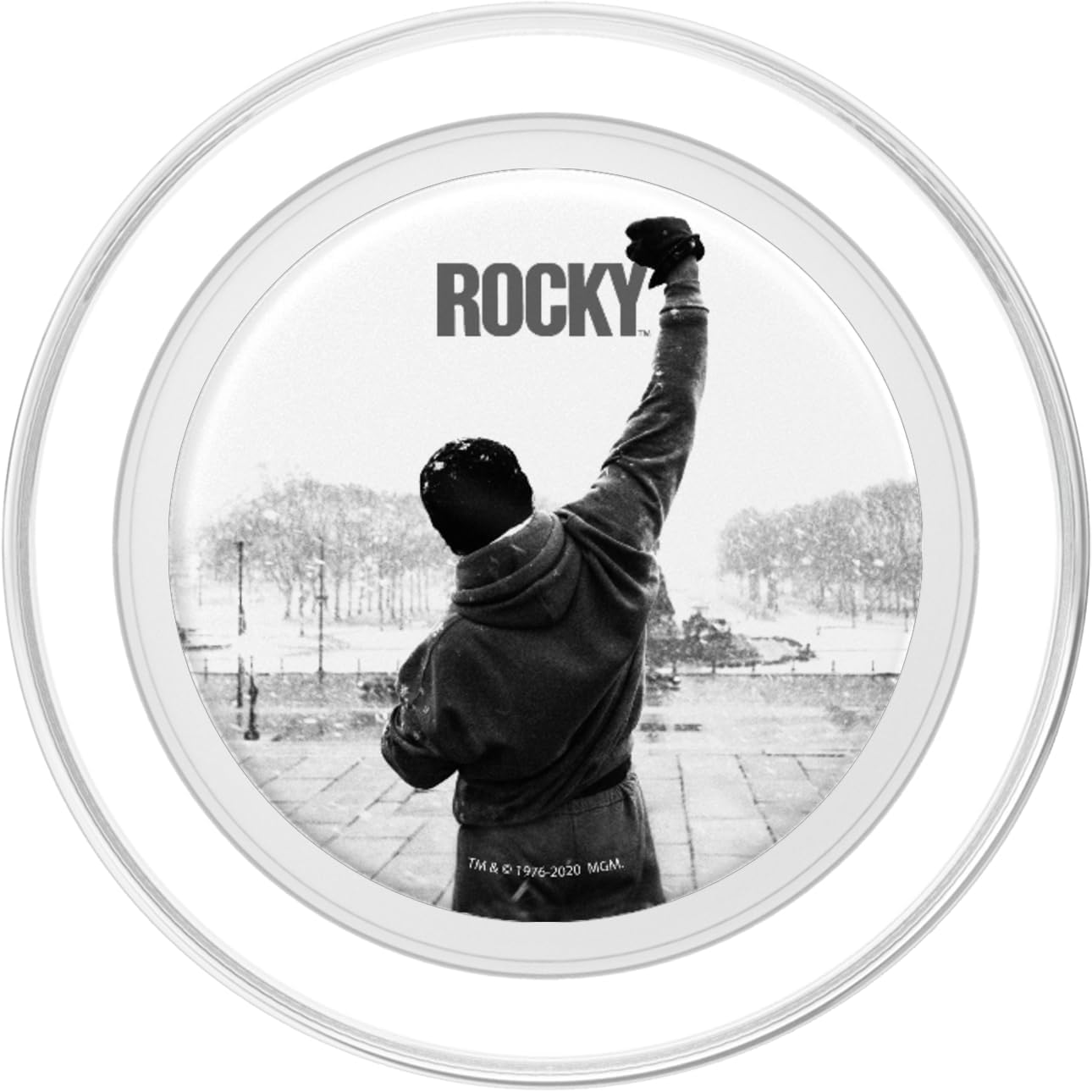 Rocky Air Punch Black & White PopSockets PopGrip for MagSafe