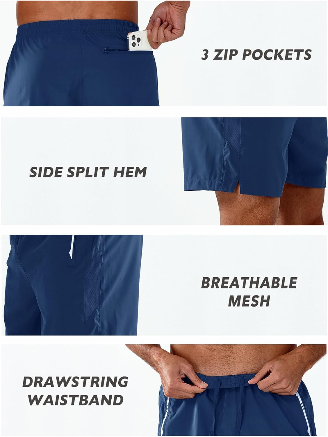 NORTHYARD Men's Running Athletic Shorts 5"/ 7"/ 9" Workout Gym Short Tennis Quick Dry Active Sport Hiking Basketball - Image 5