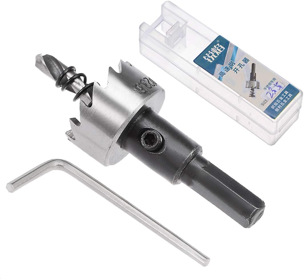 uxcell 23.5mm HSS Drill Bit Hole Saw Cutter for Metal Alloy Wood