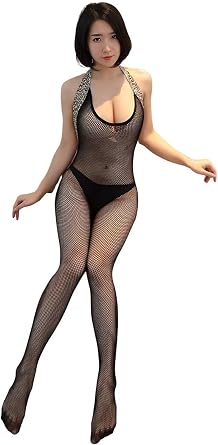 Womens Sexy Neck Dress Leopard Chemises & Negligees Stretch Suspender BodyStocking Sexy Bodysuit Tights