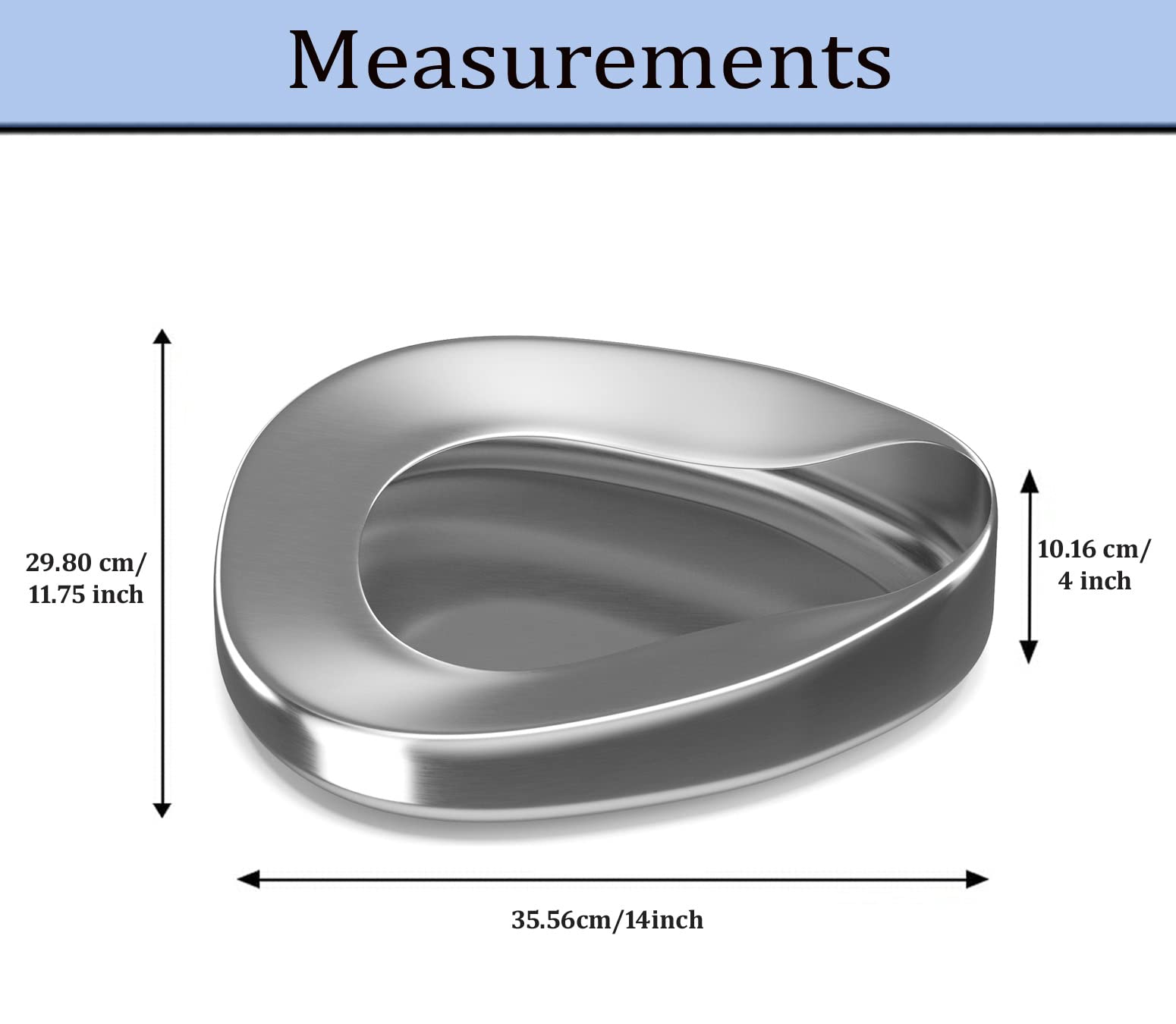 Stainless Steel Bedpans - Durable & Comfortable -7