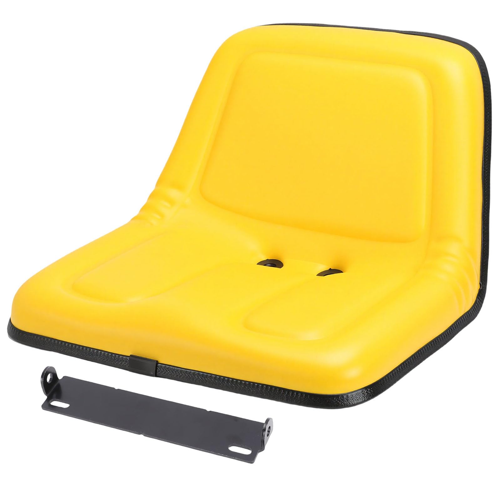 Akozon Asiento de Tractor para Cortacésped con Respaldo Alto, Color Amarillo, Repuesto para 170, 322, 330, 332, 400, 420, 430, para Cortacésped y Tractor de Jardín, Comodidad Extendida