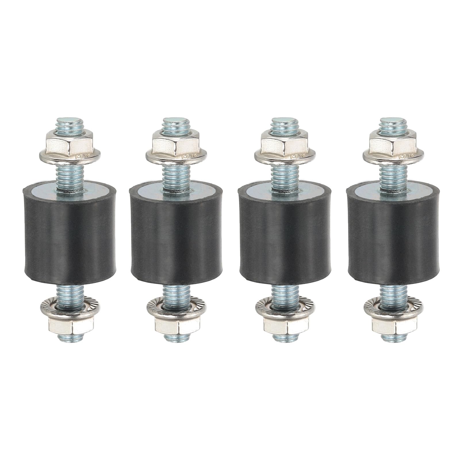 Plot anti-vibration M8 caoutchouc 25x15mm | Support isolant amortisseur pour moteur - 8