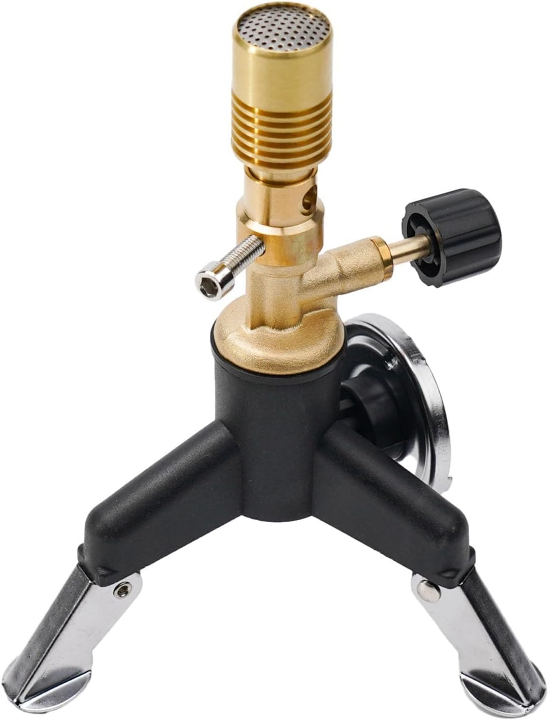 Portable Laboratory Bunsen Burner With Light Gas Controlled Flame And Heating In Scientific Use