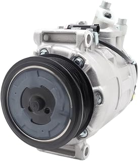 0012308411 A0012308411 AC Compressor Compatible for Mercedes Benz SL550 SLK280 SLK300 SLK350, AC Compressor for Weak Cooling Fix Direct Fit Replacement, Rapid Cooling, Reduce Fuel Consumption S