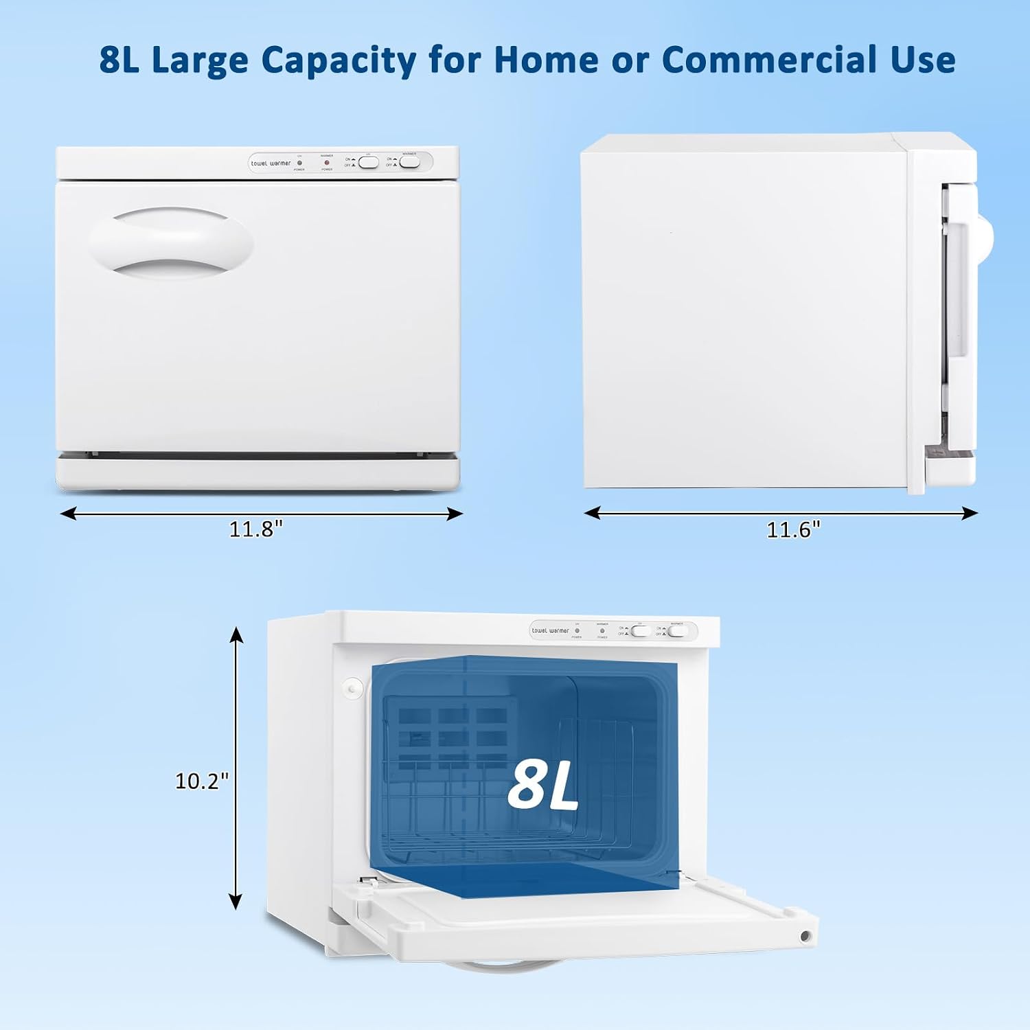 Thermostatic Towel Warmer Hot Towel Warmer for Spa Esthetician Towel Heating Cabinet Aluminum Chamber Hot Towel Warmer Towel Steamer Easy to Operate for Facials Massage Salon Hair Salon