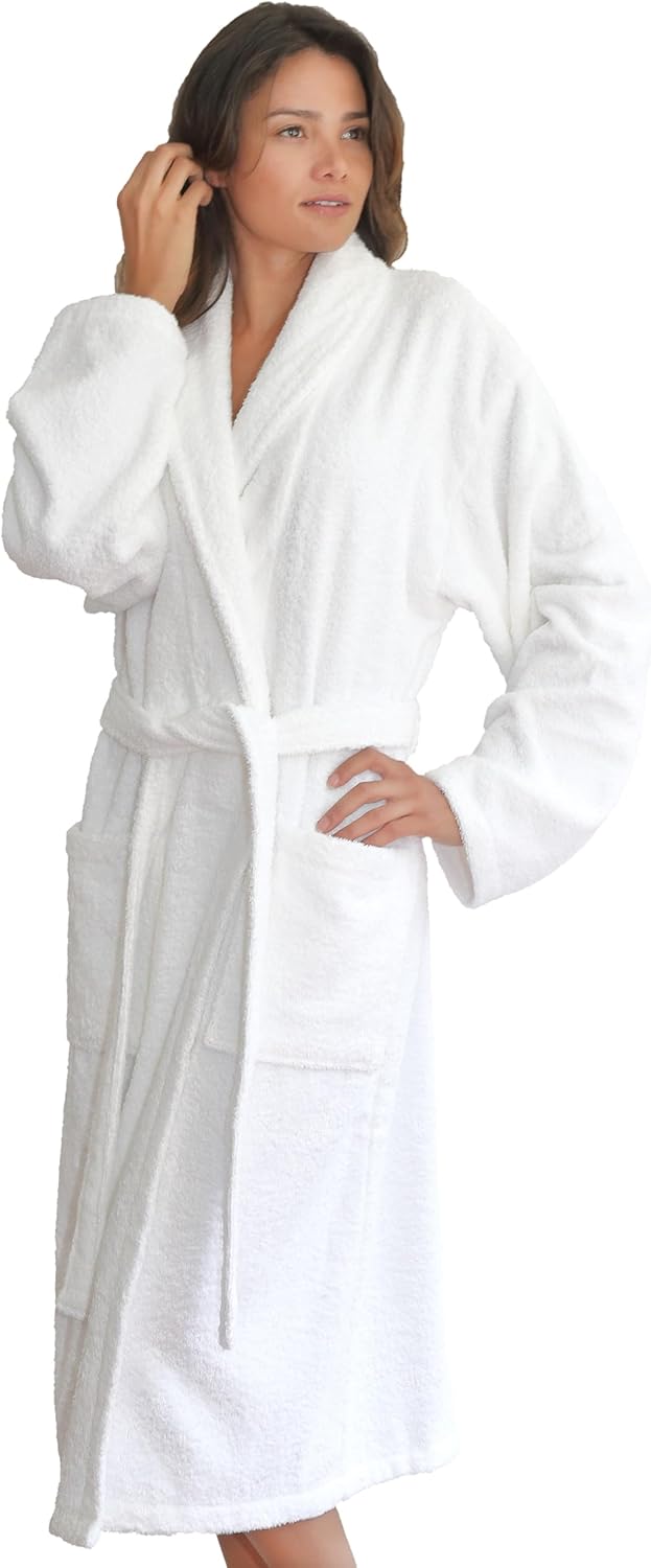 Aristocrat Custom Embroidered 100% Turkish Cotton Bathrobe –Personalized Robe, Soft Terry Cloth Unisex Bathrobe