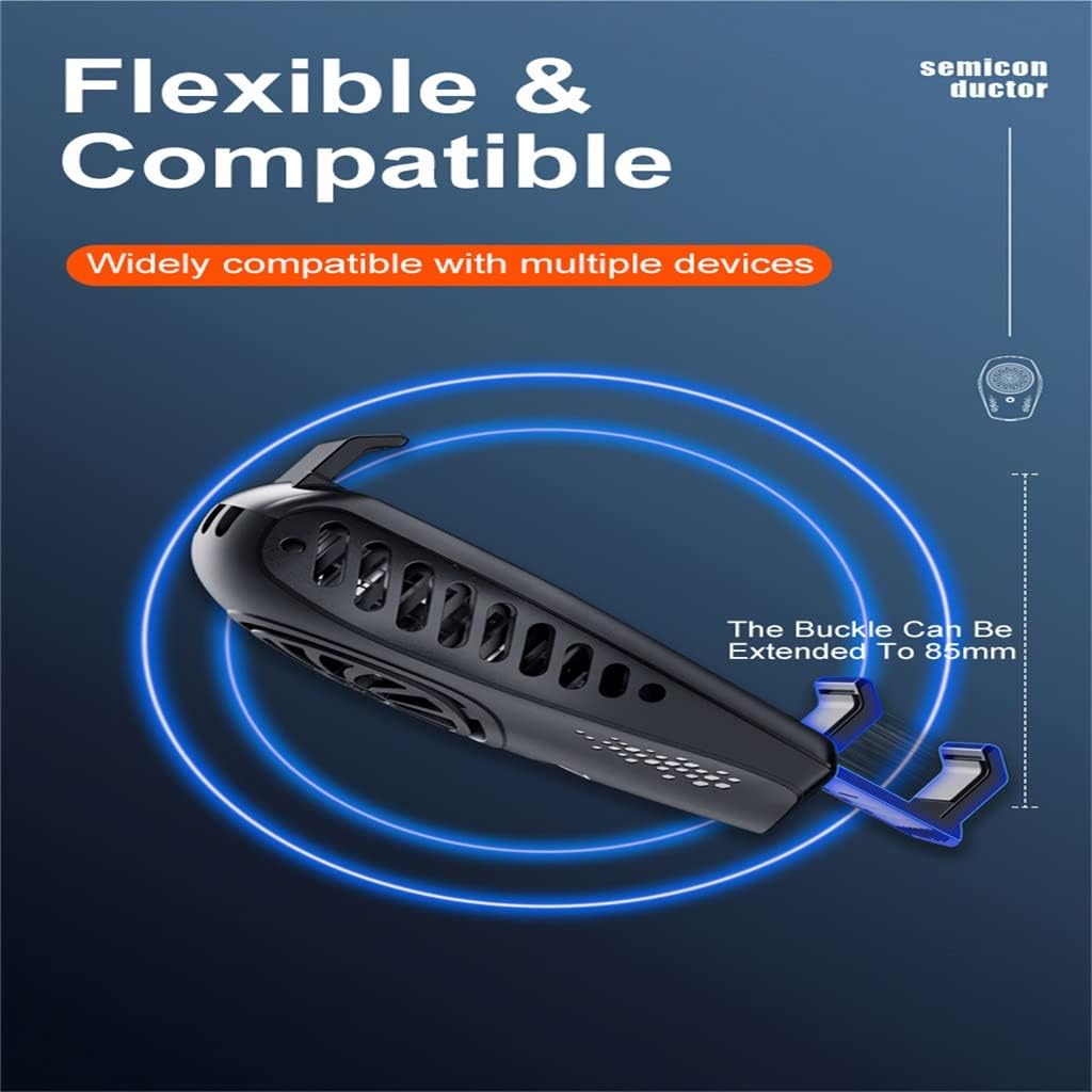 lukeo portable mobile phone radiator phone cooling fan back clip for game mobile phone radiator color e size 1
