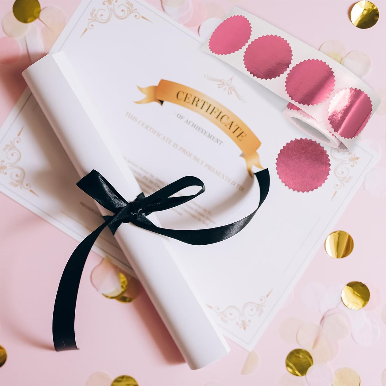 2 Inch Embossing Stickers, Stickers for Embossing, 400 Pcs Embossing Seal Stamp Labels for Graduation, Notary Seals, Certification, Invitations - Image 4