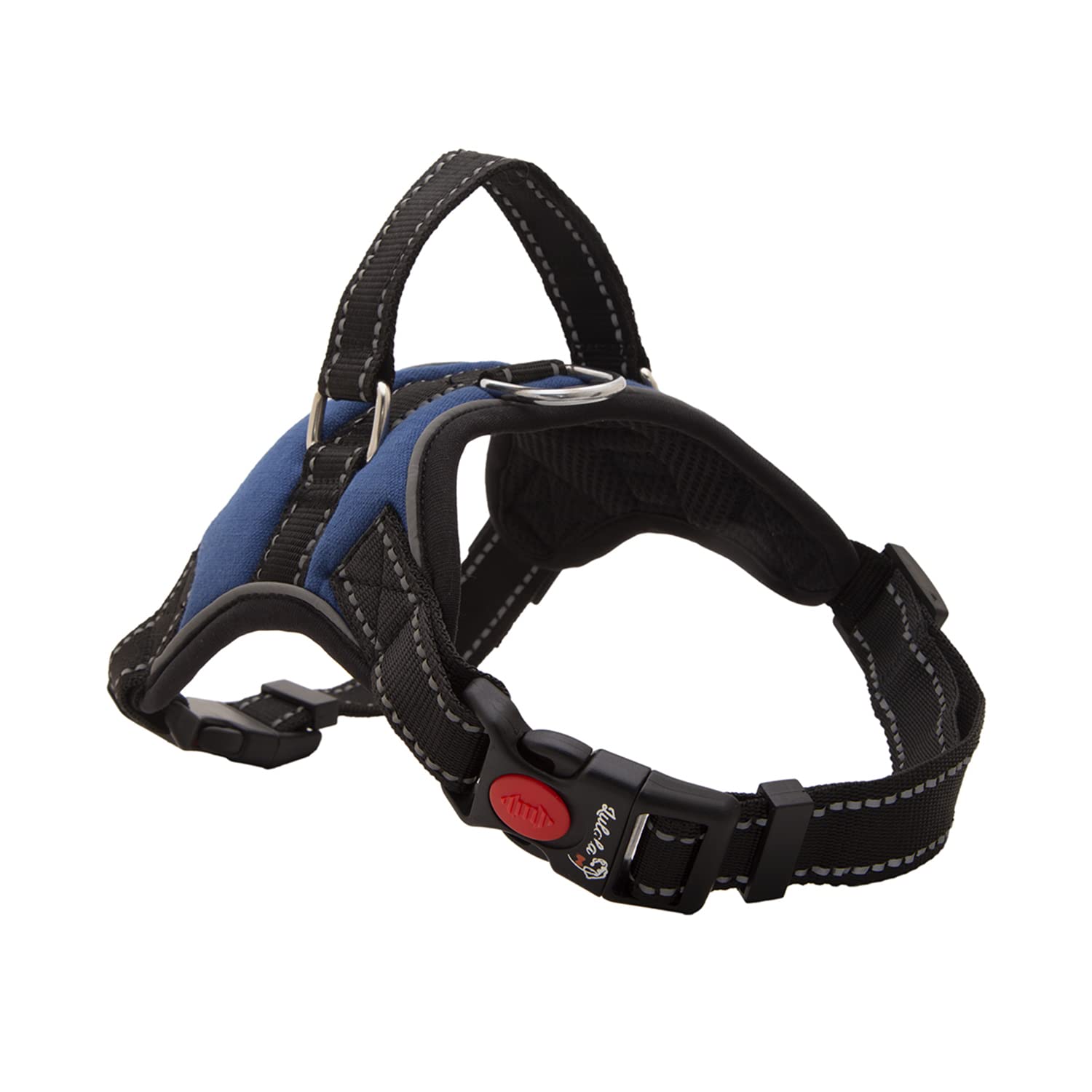 Lulala Dog Harness,No-Pull Reflective Breathable Adjustable Pet Vest with Handle for Outdoor Walking-Cotton Easy Control Dog Harness No More Pulling,Tugging or Choking(M-21-27 Chest Girth, Blue) (B0B1VMG6XV) Amazon Price History, Amazon Price Tracker