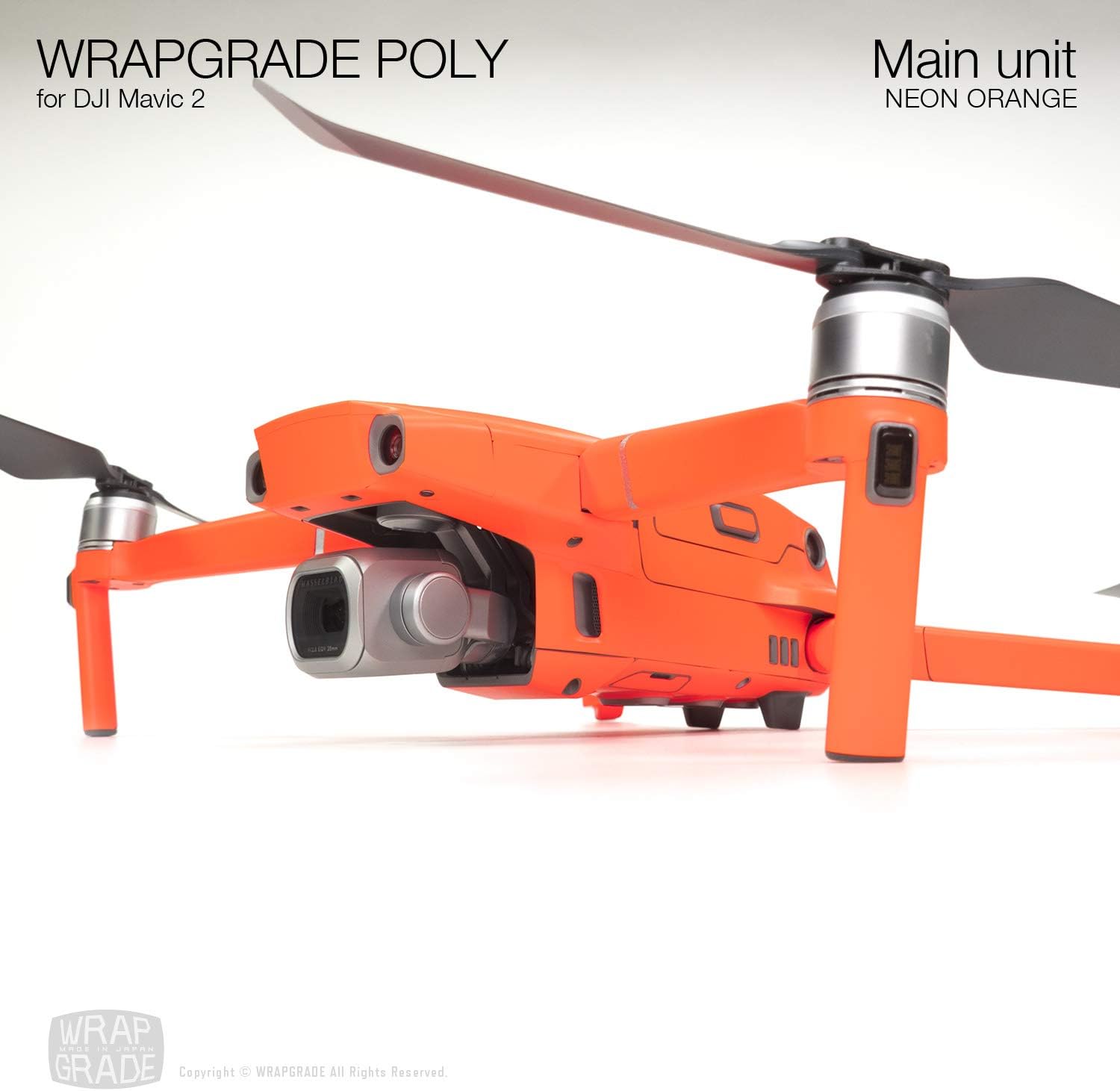 Buу 1 gеt 1 Wrapgrade Poly Skin for DJI Mavic 2 Main Unit (NEON Orange)