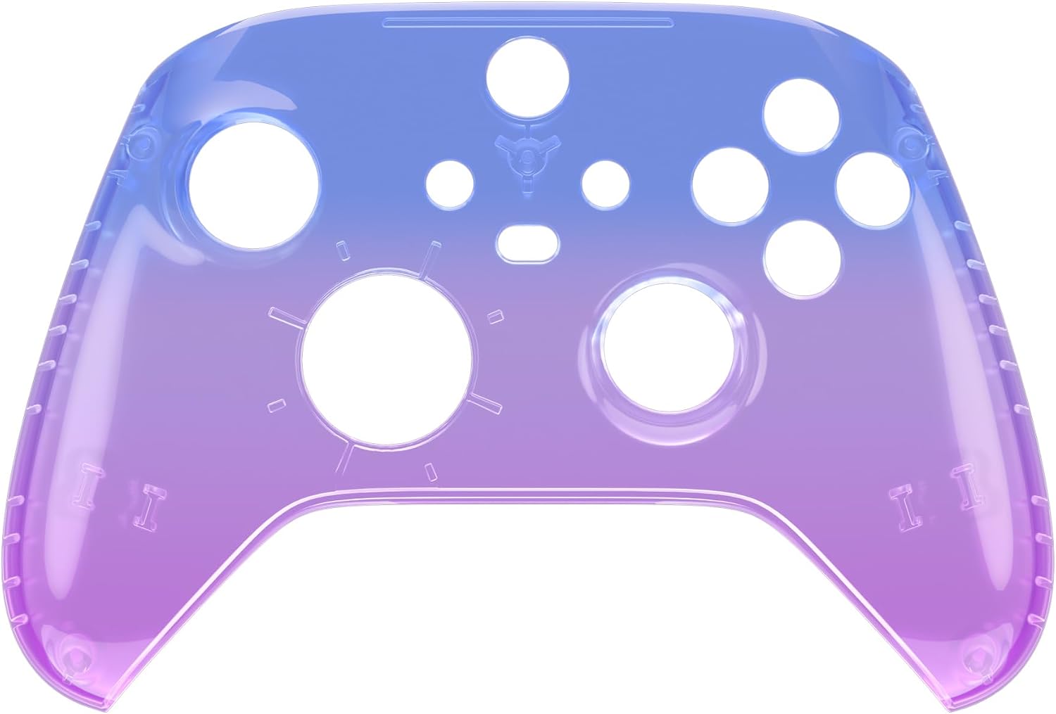 eXtremeRate Replacement Shell for Xbox Series X|S Controller, Personalize Your Control - Gradient Translucent Bluebell Custom Front Housing Faceplate for Xbox Wireless Controller