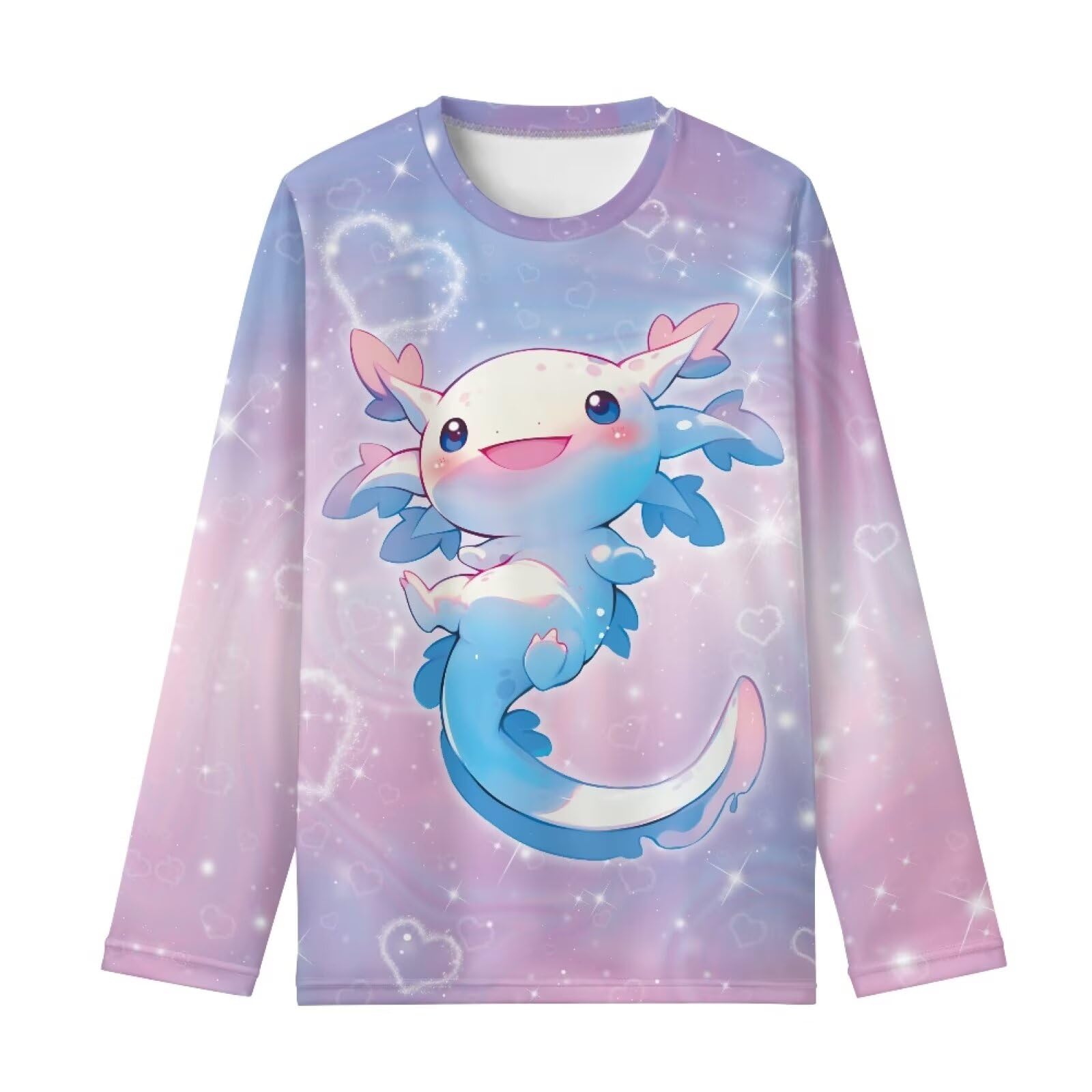 Girls Long Sleeve Shirt with Cute Graphic Casual Pullover Tops 3-16Y