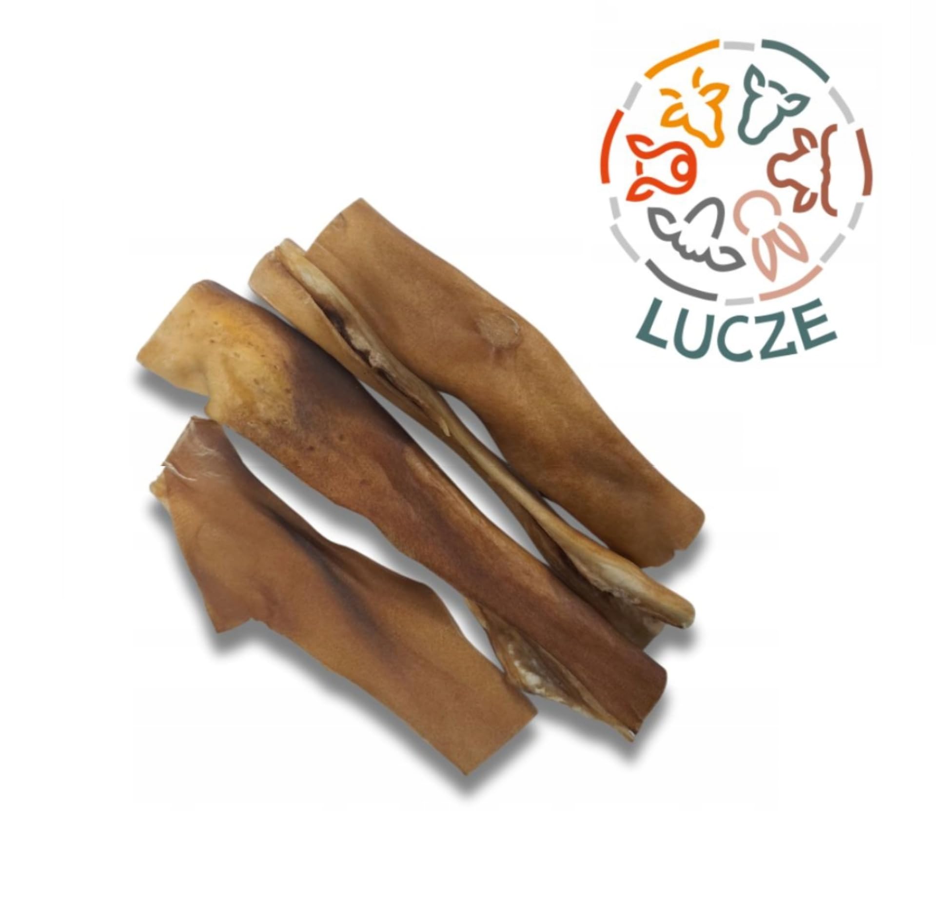 Skóra wołowa dla psa 15cm, 500g, naturalny Przysmak do żucia suszony powietrzem, Gryzak dla małych i dużych Psów, bez konserwantów i sztucznych dodatków, Polska Produkcja