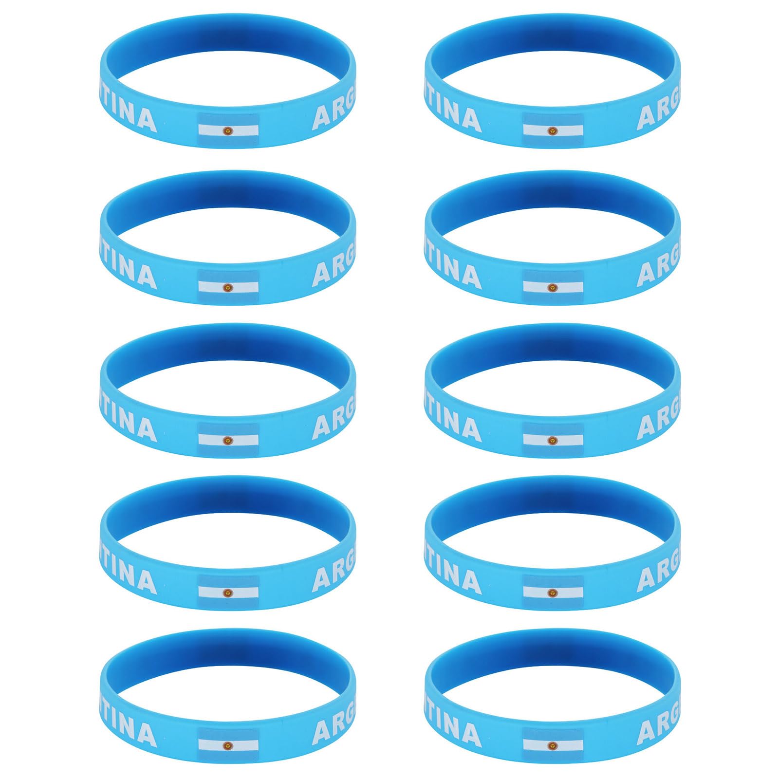 kmgfsd 10 Piece 2026 Year Soccer Event Wristbands Wrist Chain with 2026 Competing Countries Flags for Fan Collaboration Silicone Wristbands