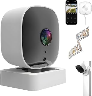 Crystal-Clear 2K Security Camera with Color Night Vision, 24/7 Recording & Smart Alerts, 2.4G WiFi Indoor HD Camera for Home Yard Garden Farm, Easy Install (1 Pcs)