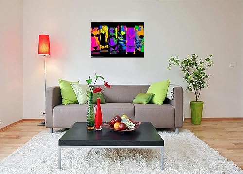 Miniatura 4 de Pop Art Fantasy - Póster con luz negra, no flocado, 36 x 24 pulgadas