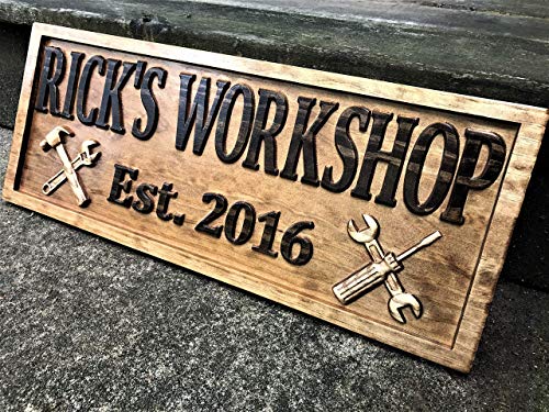 Custom-Workshop-Sign-Wooden-Gifts-for-Men-Gifts-For-Him-Husband-Gift-Custom-Garage-Sign-Wooden-Shop-Sign-Personalized-Man-Birthday-Fathers-Day-Gift Custom Workshop Sign Wooden Gifts for Men Gifts For Him Husband Gift Custom Garage Sign Wooden Shop Sign Personalized Man Birthday Fathers Day Gift