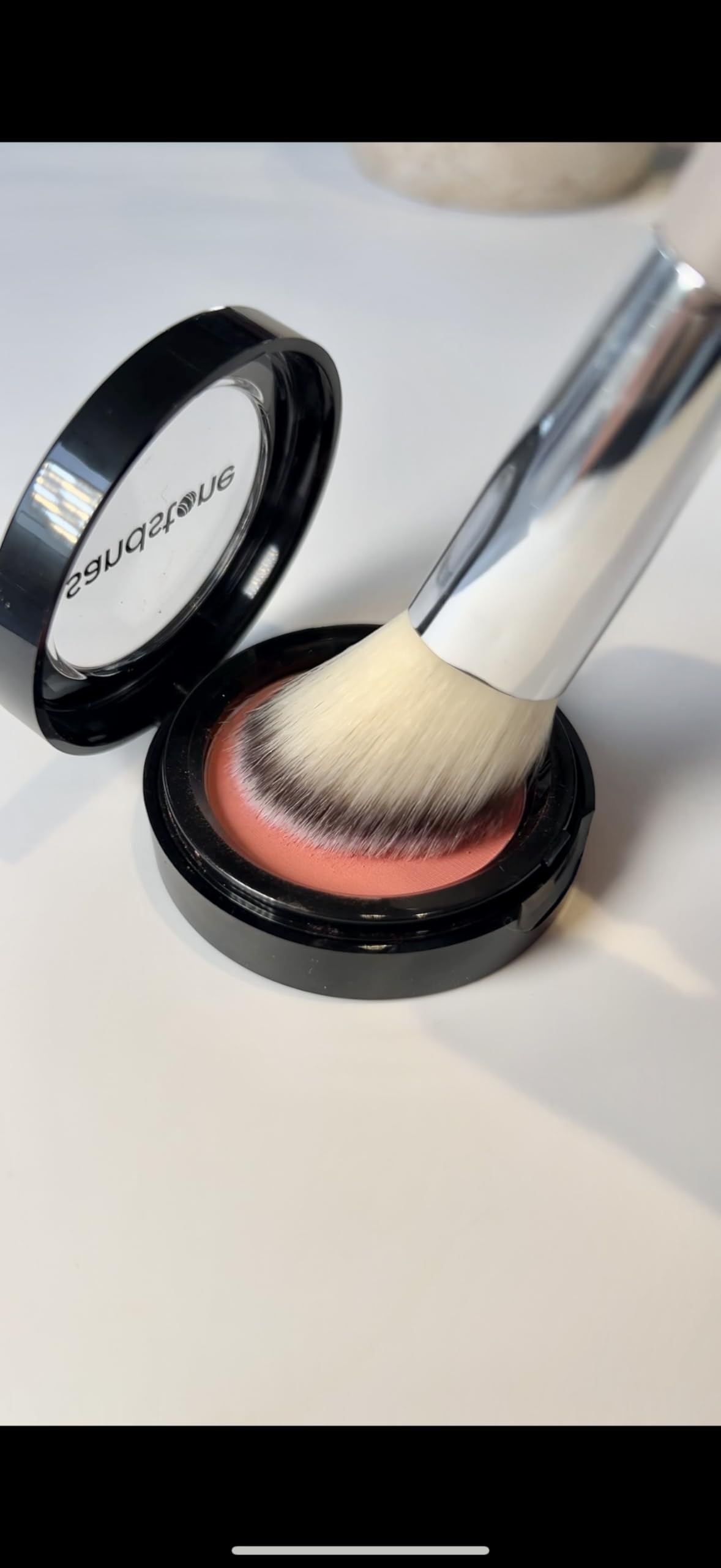 Sandstone Scandinavia Blush Brush - Soft Makeup Brush for Even Natural Color Application - Ultra-Soft Vegan Bristles - Cruelty-Free - Image 3