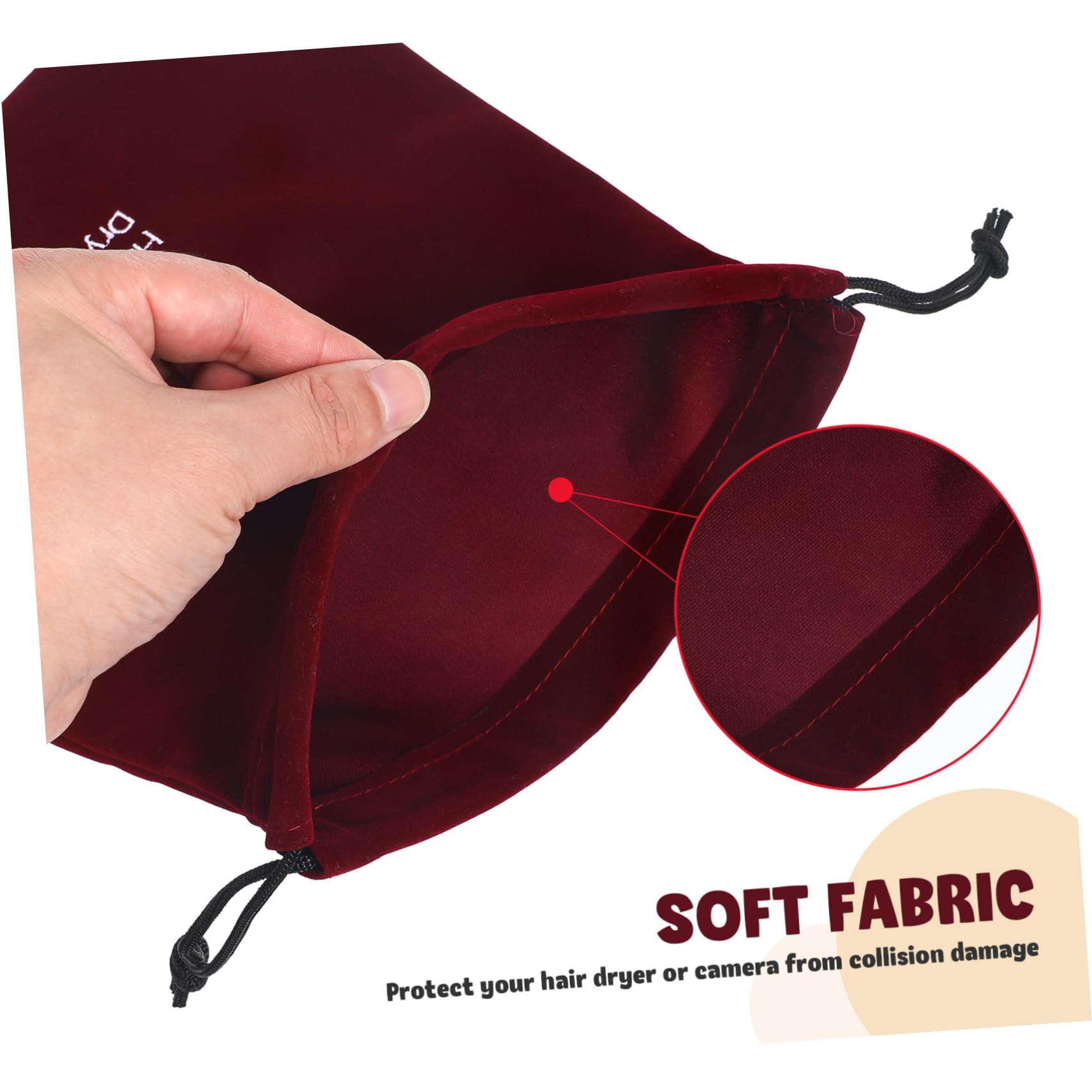 VICASKY 5 tasche con coulisse in tessuto, sacchetti in tessuto, sacchetti per il pane, organizer per asciugacapelli, borsa per la cultura da viaggio, borsa per la piscina, sacchetto per imballaggio