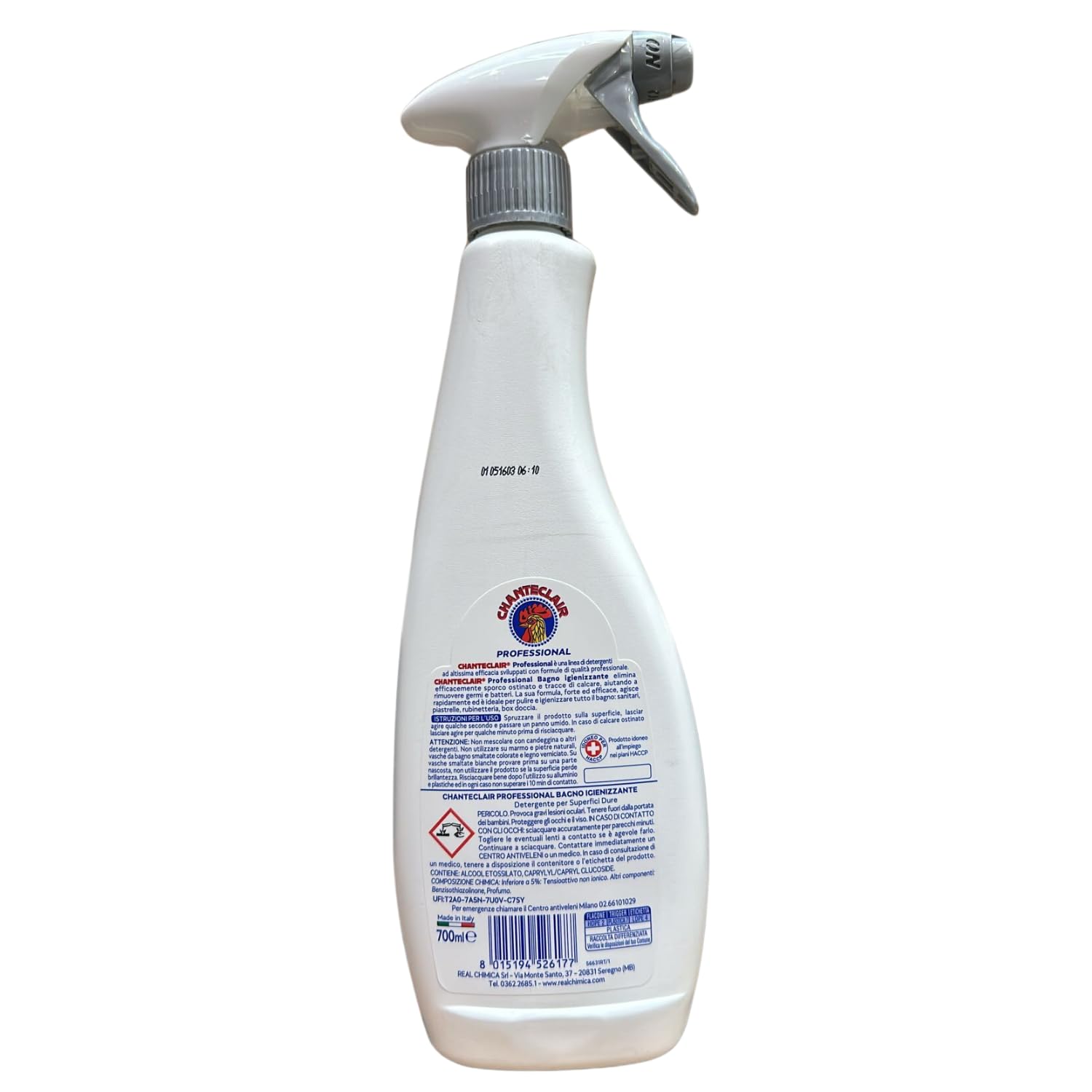 Igienizzante professionale per bagno – pulizia profonda e profumo fresco – 700ml – Variazioni 4/8/12 Pezzi (12)