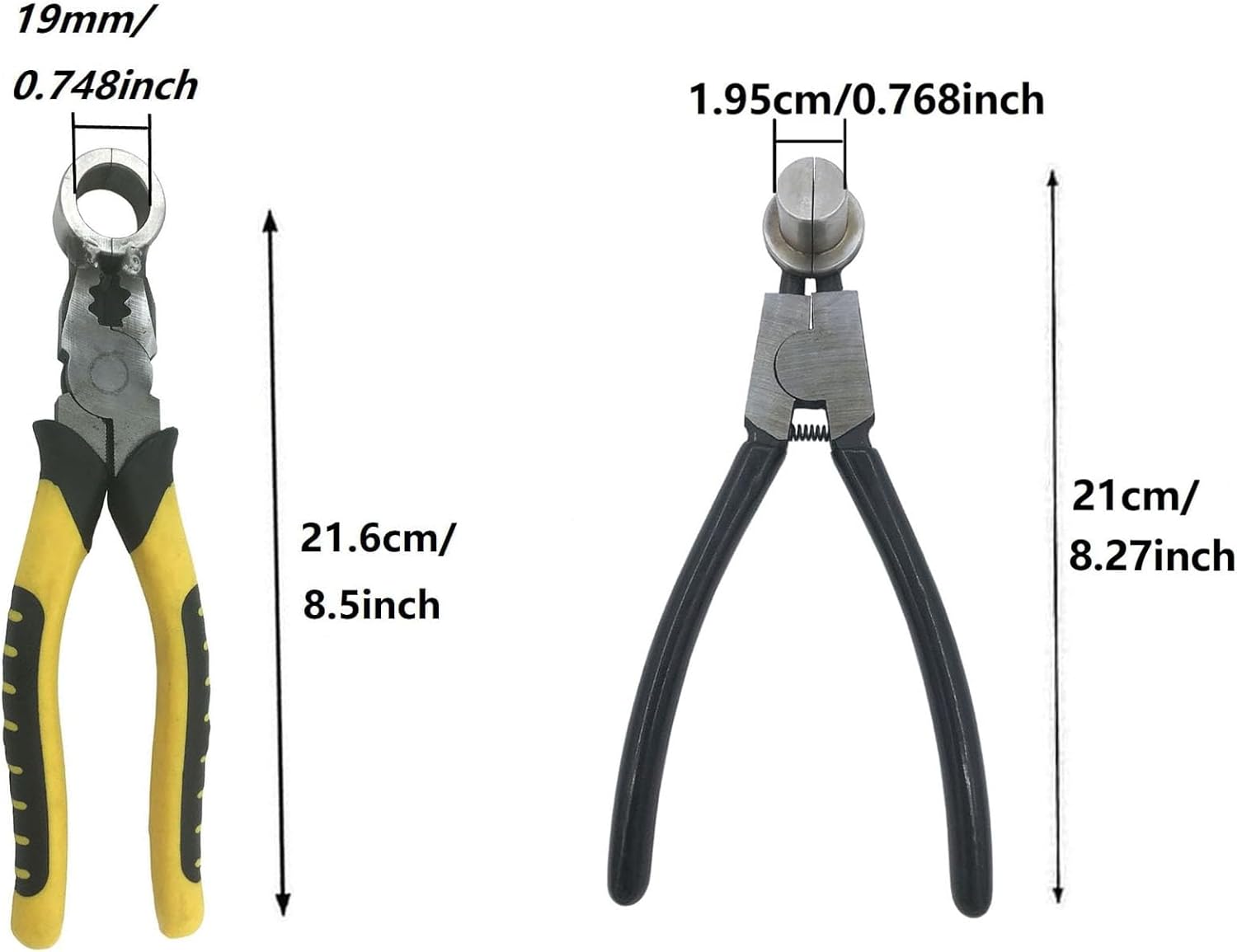 Flute Joint Repair Tool Set Include 19.5mm Diameter Expansion Plier and 19mm Diameter Shrink Reduction Plier, Flute Head Woodwind Instrument Repair Maintenance Tool