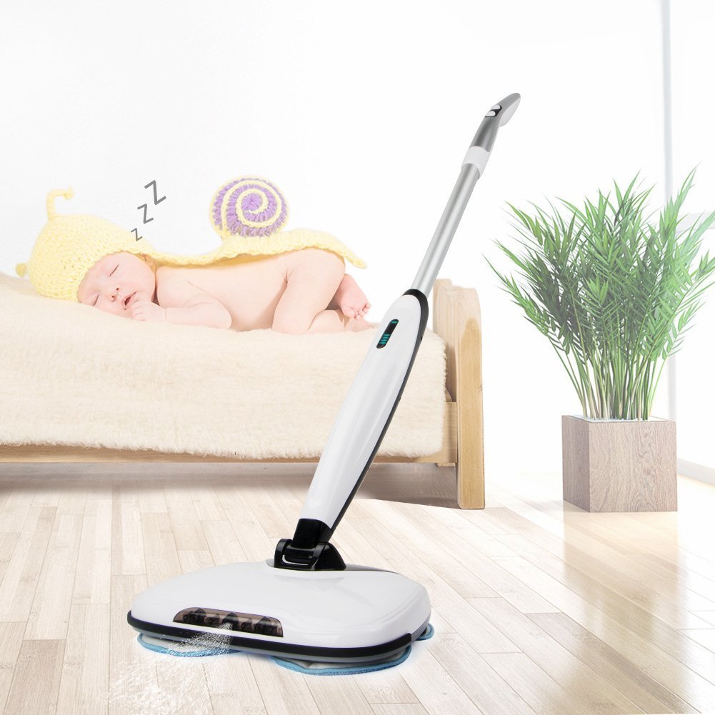 Buy Spray Mop, Mute Cordless Sweepers Electric Steam Mopping Super Spin