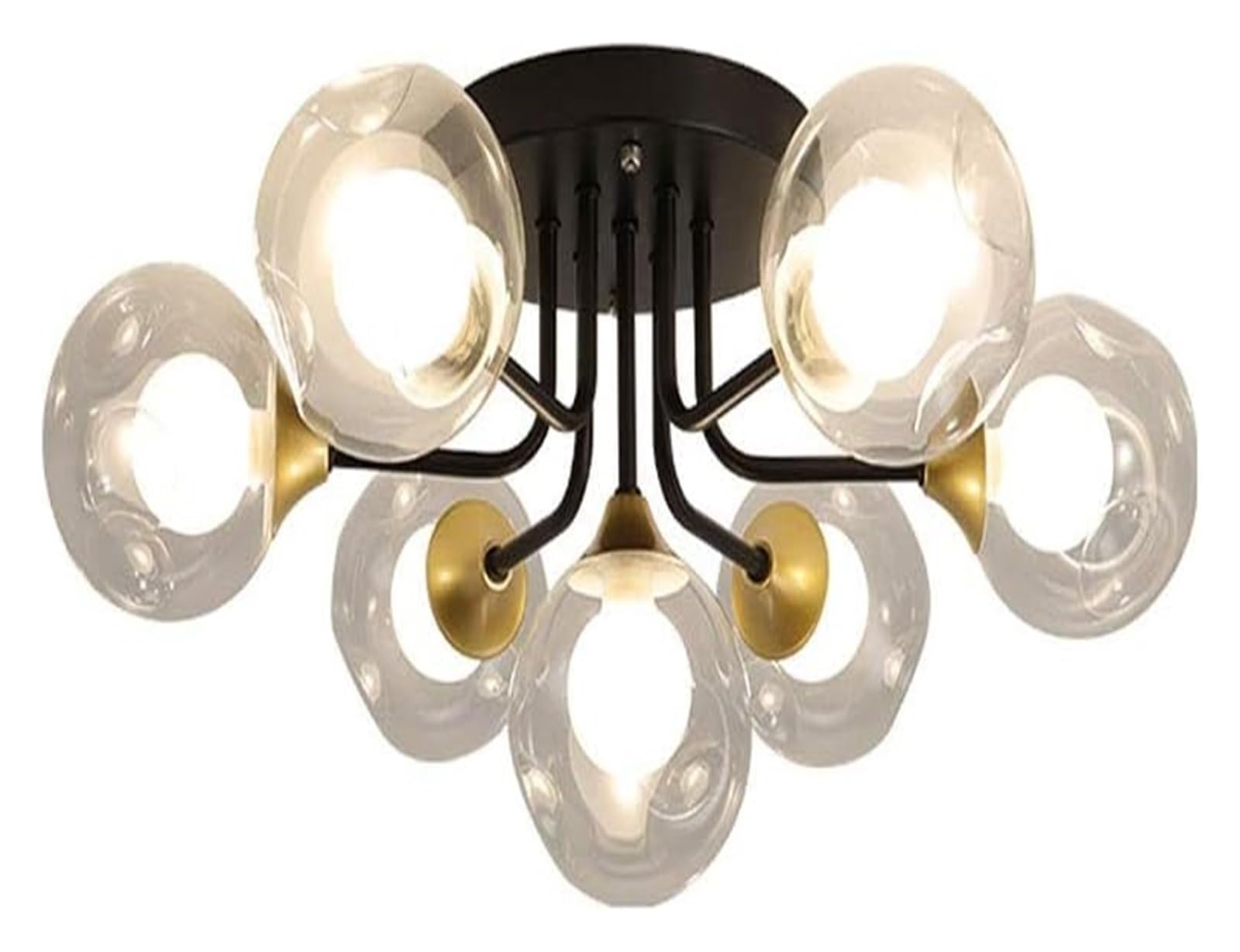 Plafonnier moderne pour salon et chambre : design élégant et éclairage chaleureux