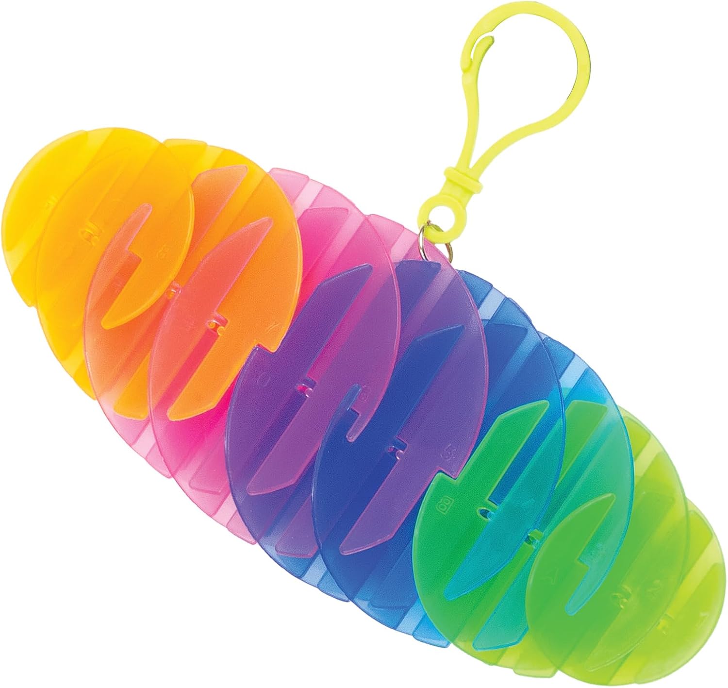 GEDDES Raymond Shape Shifting Keychain – Pack of 24 – Stress Relief Fidget Toys for Kids and Adults, Backpack Clips, and Party Favors image 5