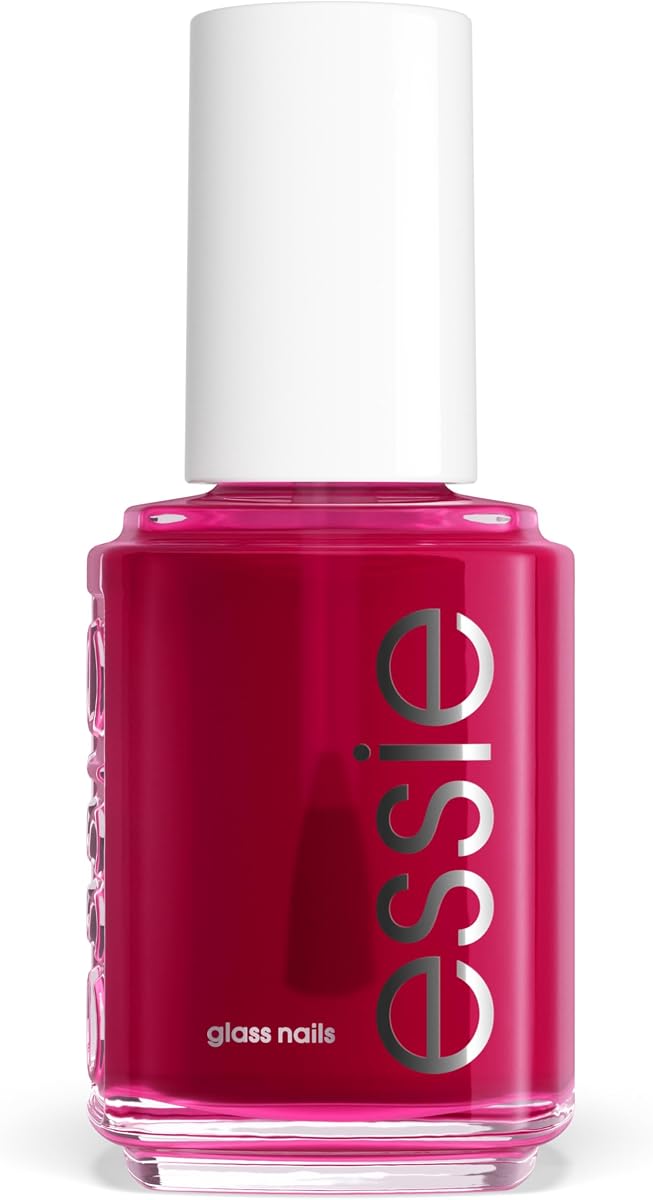 essie Nail Art Studio, Uñas de vidrio, Esmalte de uñas fucsia translúcido, Vegano, Highballer, 0.46 fl oz