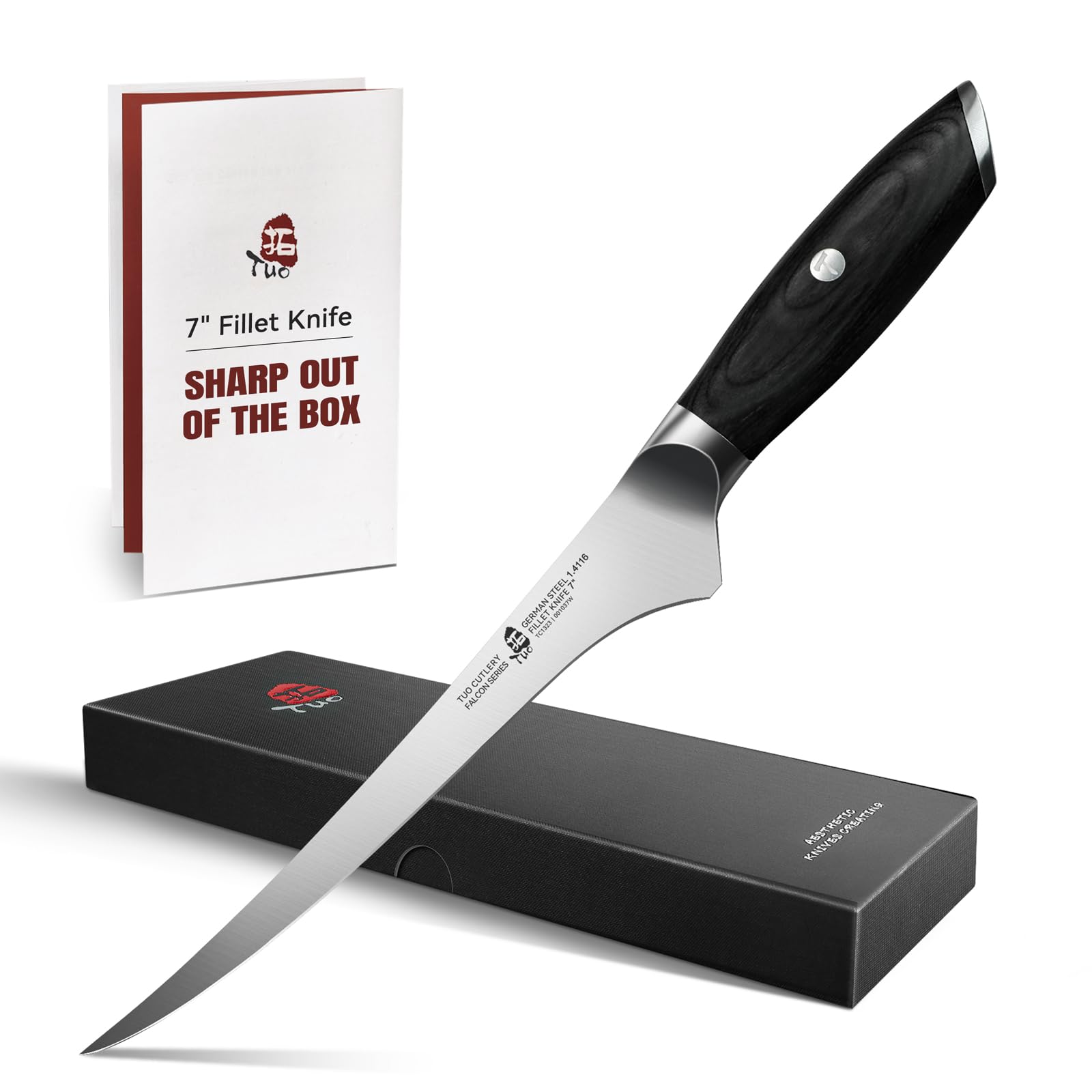 TUO Falcon Series 12-Inch Brisket Slicing Knife, German Steel — Amazon image 8