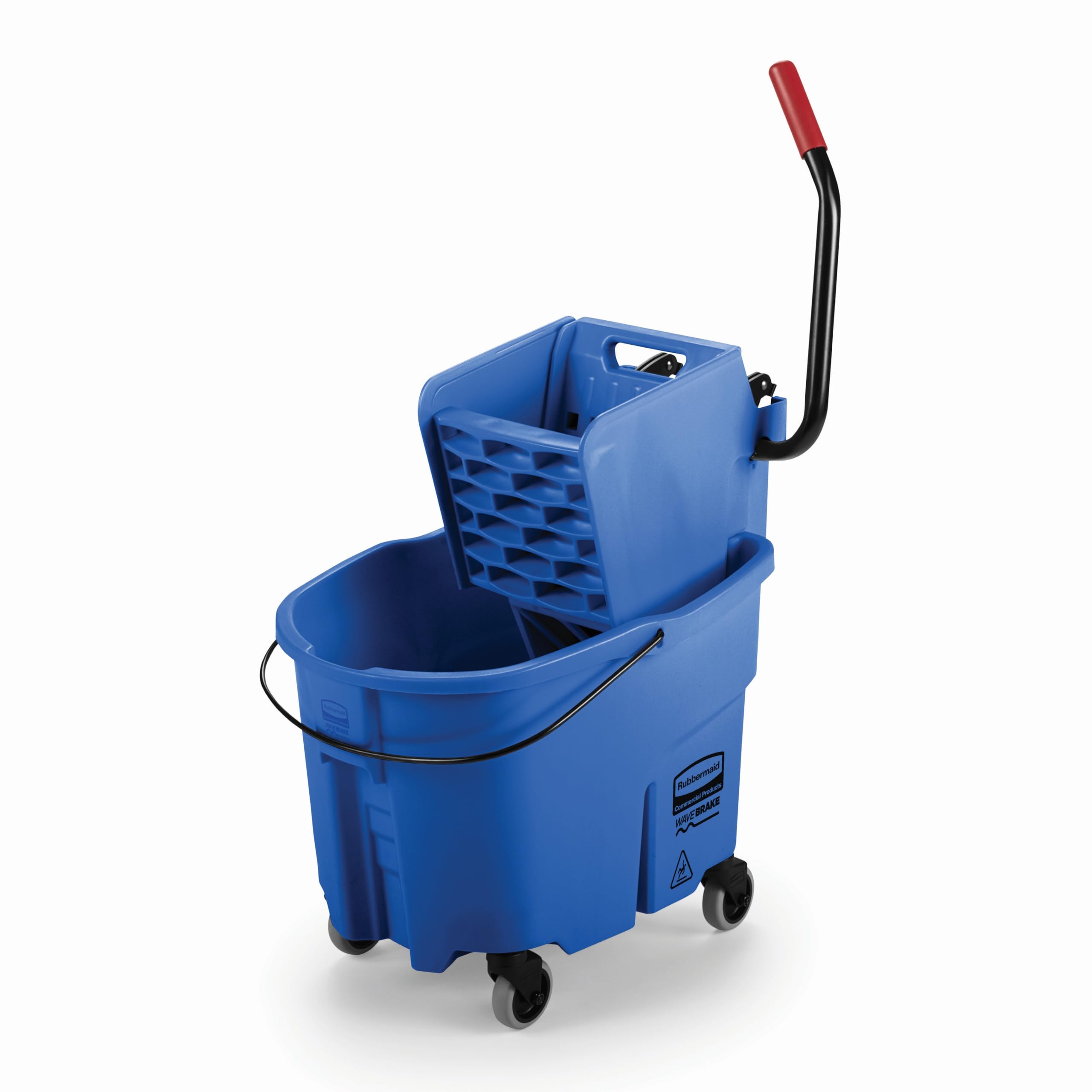 Rubbermaid WaveBrake Side-Press Wringer/Bucket Combo, 8.75gal, Blue