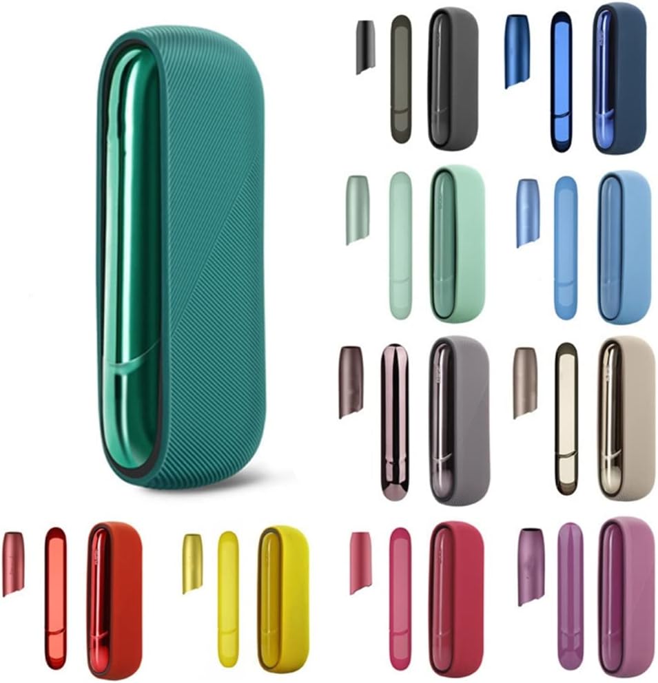 1Cap 1Case 1Side 3 in 1 for IQOS 3.0 Replaceable Cover Accessories Magnetic PC Side Cover Duo Decoration (Rose red)