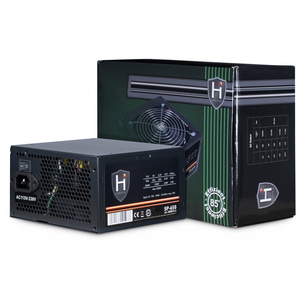 Zasilacz 650W HIPOWER SP-650 1X 120 mm Wentylator