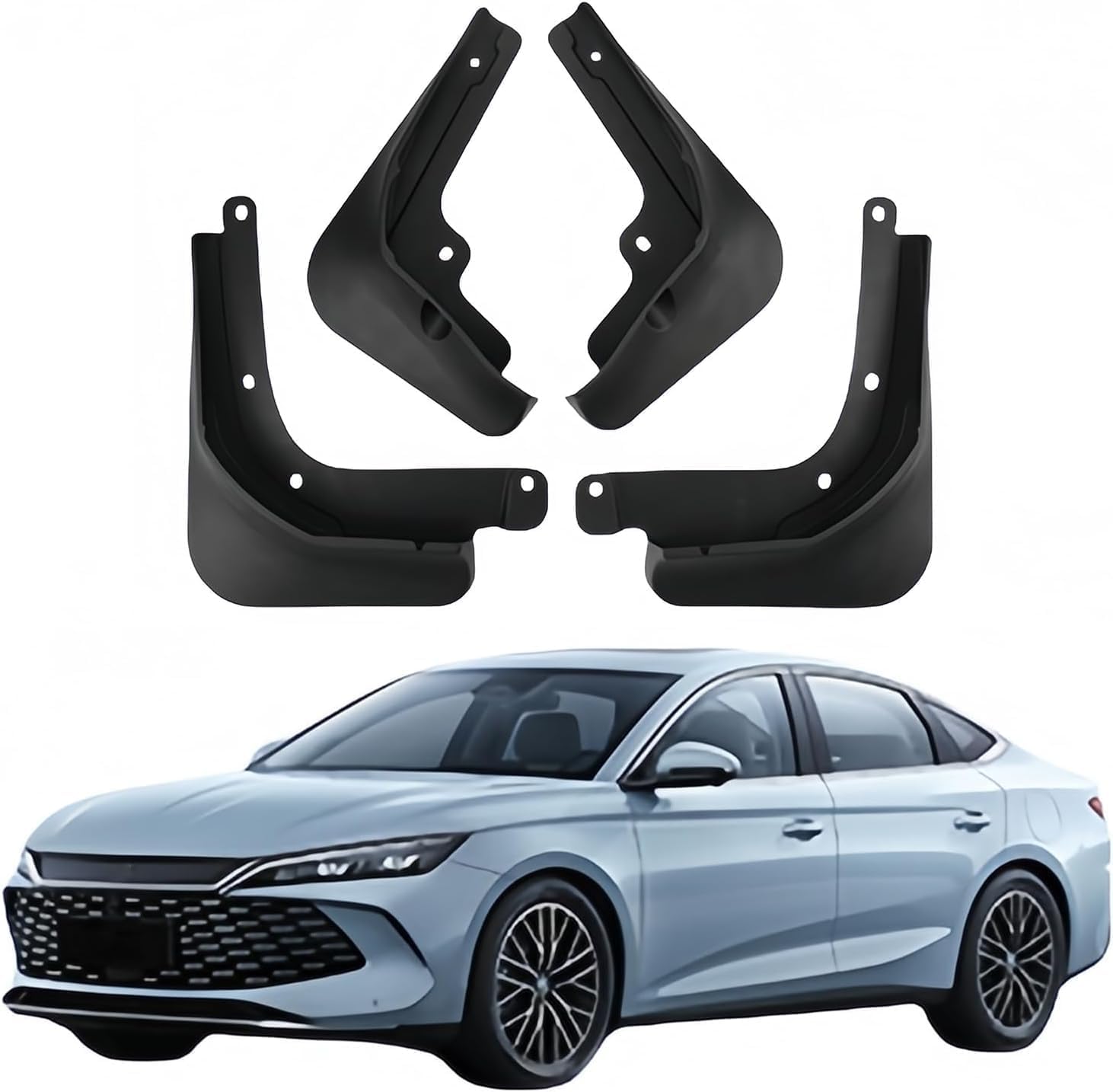 NYSLDSCO 4Pcs Premium Mud Flaps for BYD Qin L 2024 2025 Front and Rear Splash Guards Durable Mudguards Protection Against Road Debris