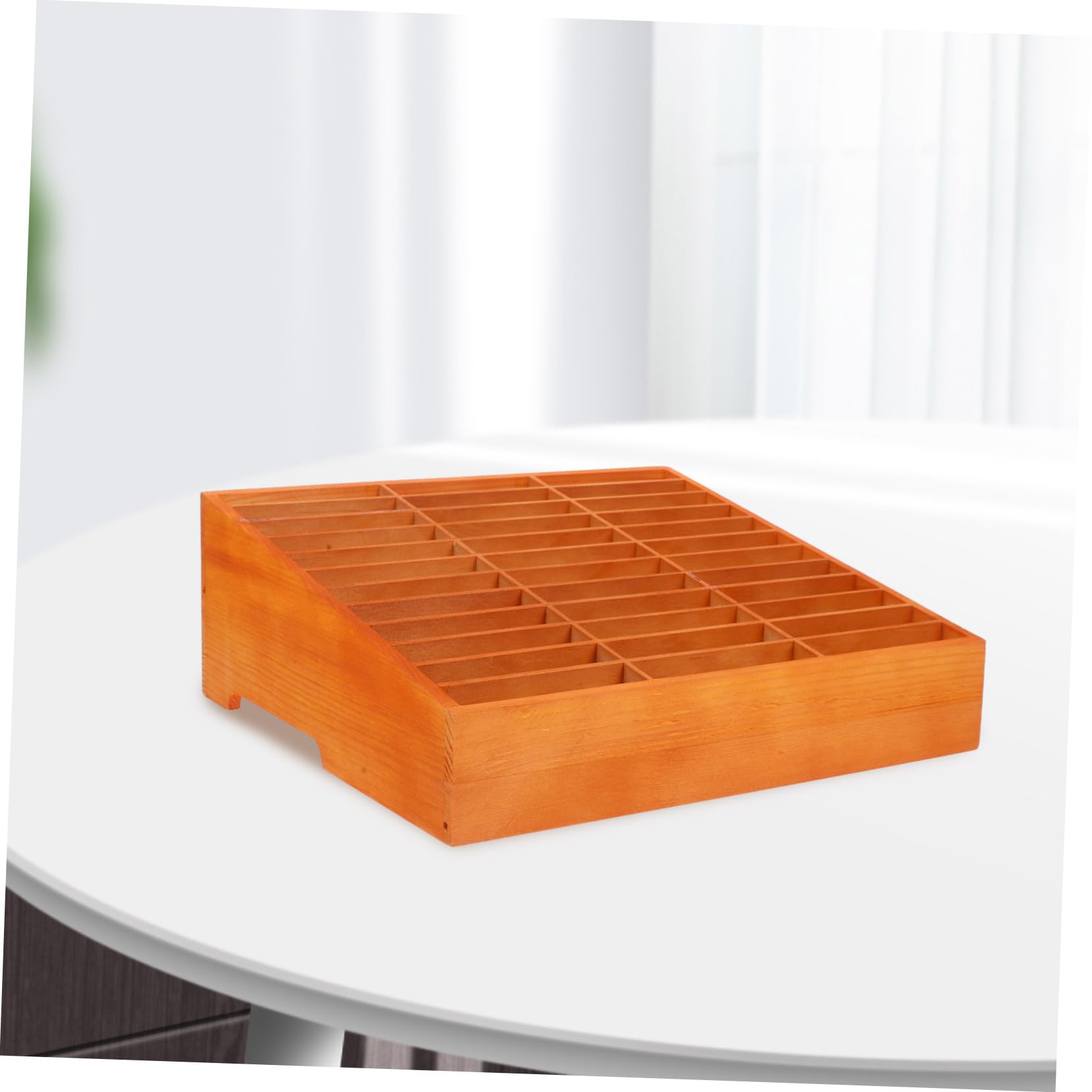 Scatola Porta Cellulari in Legno da Scrivania Scomparti Multipli | Organizer Desktop per Telefoni e Forniture, per Tavoli Riunione, Design Multicomparto per Ridurre Disordine