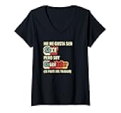 Womens No Me Gusta Ser Sexy Pero Soy Diseñador - Funny V-Neck T-Shirt