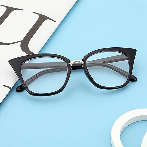 Miniatura 3 de FEISEDY Gafas de lectura de ojo de gato de gran tamaño para mujer, marco de moda, lectores B4072